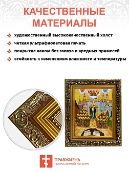 Икона Божьей Матери Непроходимая Дверь, узкая рамка 17,5х20,5х2 см 1106