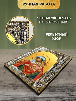 Икона Воспитание Божия Матерь в ризе, 18x24 см