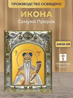 Икона Самуил Пророк в ризе, 18х14 см