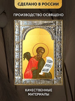 Икона Михей Пророк в ризе, 18x24 см
