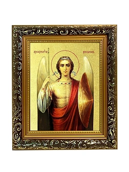 Икона Михаила Архангела Божия, Архистратига с золочением поталью, 04015-УЛ