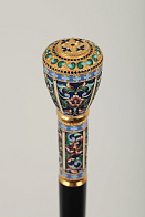 Посох №24 неразборный серебро филигрань, эмаль, роспись / золочение / (УИН) Посох №24 неразборный серебро филигрань, эмаль, роспись / золочение / (УИН)