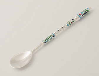 Лжица литьевая малая №7 эмаль серебро (УИН)