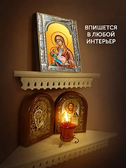 Икона Утоли моя печали Божия Матерь в ризе, 18x24 см Икона Утоли моя печали Божия Матерь в ризе, 18x24 см