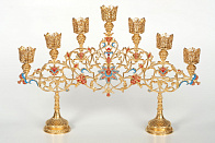 Семисвечник напрестольный №1 золочение Семисвечник напрестольный №1 золочение