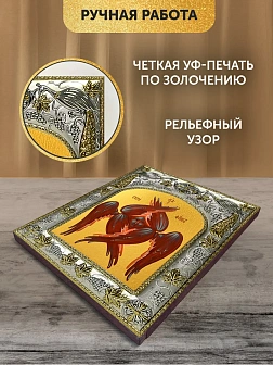 Икона Серафим Шестикрылый в ризе, 18х14 см
