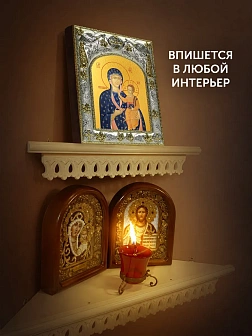 Икона Ченстоховская Божия Матерь в ризе, 18х14 см