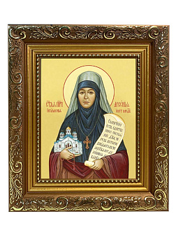 Икона складень Арсения игумения и Ангел Хранитель 19х22х7 см 663А