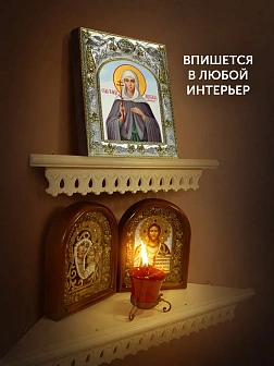 Икона Анастасия Римляныня в ризе, 18х14 см Икона Анастасия Римляныня в ризе, 18х14 см