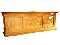 Стол под мощевик ''Сарапионова палата'' (3-х сторонняя резьба).