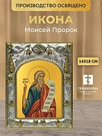Икона Моисей Пророк в ризе, 18х14 см