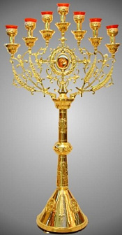 Семисвечник запрестольный №4 золочение