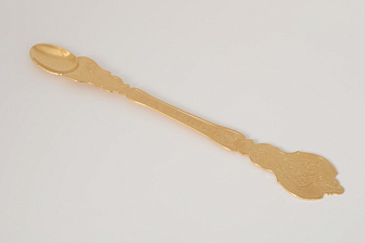 Лжица мельхиор золочение