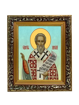 Икона Зиновий Эгейский священномученик, узкая рамка 17,5х20,5х2 см 1213