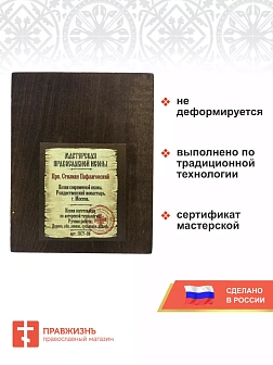 Именная икона Стилиан Пафлагонский Чадозаступник 19х24 см