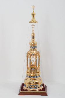 Дарохранительница № 8а золочение эмаль камни Дарохранительница № 8а золочение эмаль камни