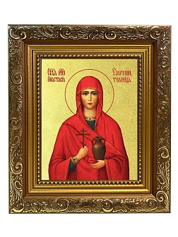 Икона "Анастасия Узорешительница", св. вмц., с золочением поталью, 10002-УЛ