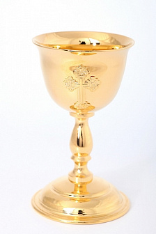 Сосуд для елея золочение