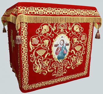 Облачение на престол бархат вышивка а/м выш.икона 1х1х1