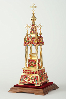 Дарохранительница № 9 золочение эмаль Дарохранительница № 9 золочение эмаль