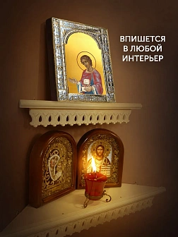 Икона Пантелеймон Целитель в ризе, 18x24 см