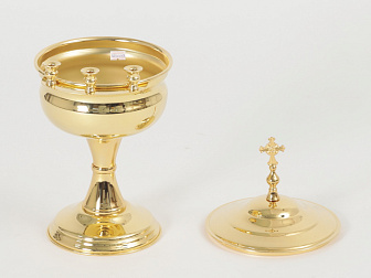 Чаша водосвятная ручная золочение