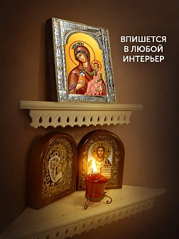 Икона Тучная Гора Божия Матерь в ризе, 18x24 см
