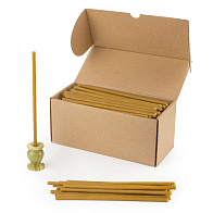 Свечи церковные восковые (50%) № 80 (пачка 1кг)