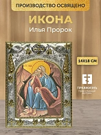 Икона Илья Пророк в ризе, 18х14 см