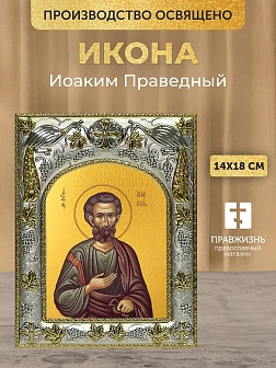 Икона Иоаким Праведный в ризе, 18х14 см