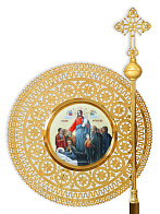 Хоругви №17 штамповка гравировка золочение без древок (пара) Хоругви №17 штамповка гравировка золочение без древок (пара)