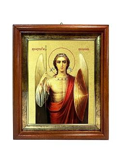 Икона Михаила Архангела Божия, Архистратига с золочением поталью, 04015-УЛ
