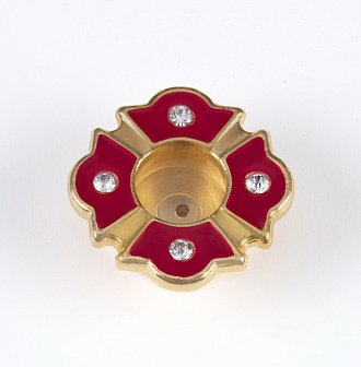 Мощевик для частиц святых мощей золочение фигурный эмаль