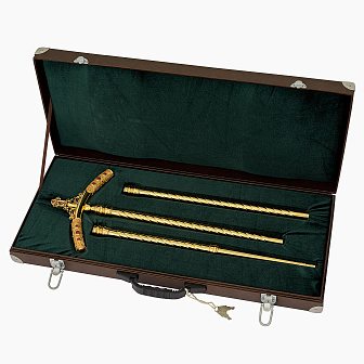 Жезл филигрань камни золочение №2