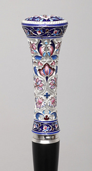 Посох №25 неразборный серебро филигрань, эмаль, роспись (УИН)