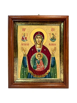 Икона Божьей Матери Абалацкая в киоте 18х21х4 см 1180
