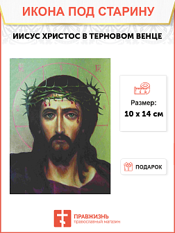 Икона Иисус в Терновом Венце