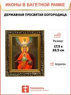 Икона Божией Матери Державная, узкая рамка 17,5х20,5х2 см 064 Икона Божией Матери Державная, узкая рамка 17,5х20,5х2 см 064