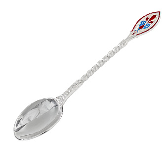 Лжица литьевая малая №17 эмаль серебро (УИН)